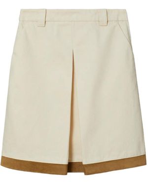 Tory Burch Denim Skirt - White