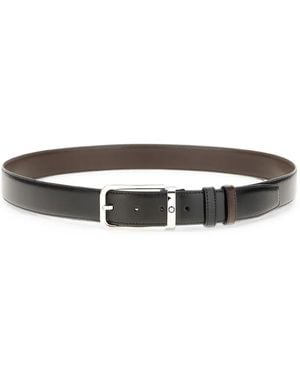 Montblanc Reversible Calf Leather Belt - White