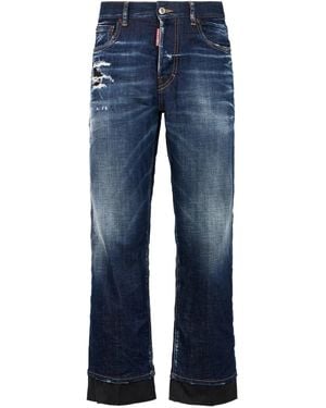DSquared² Dark Wash Tomboy Jeans - Blue