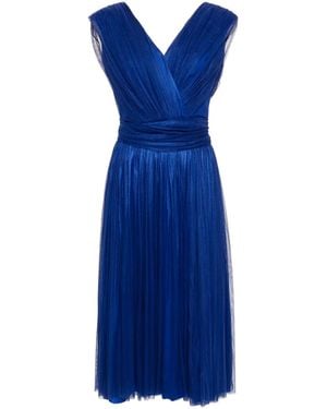 Rhea Costa Drapiertes Midikleid - Blau