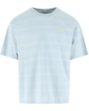 Carhartt Matti Striped T-Shirt - Blue