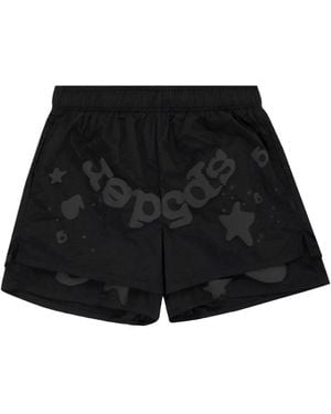 Sp5der Beluga Jogginghose Im Layering-Look - Schwarz