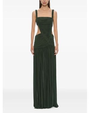 Christopher Esber Orion Separation Cut-Out Ruched Gown - Green