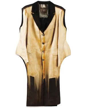 IA London Printed Coat - Black