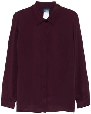 Marina Rinaldi Button-Up Blouse - Purple