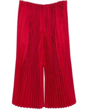 Comme des Garçons Pleated Pants - Red