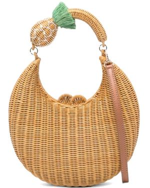Serpui Yolanda Pineapple Tote Bag - White