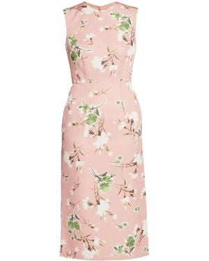 Erdem Floral-Print Midi Dress - Pink