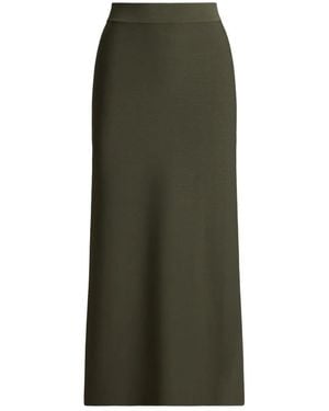 Polo Ralph Lauren Ribbed Midi Skirt - Green