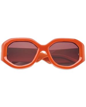 Emmanuelle Khanh Sonnenbrille Mit Geometrischem Gestell - Rot