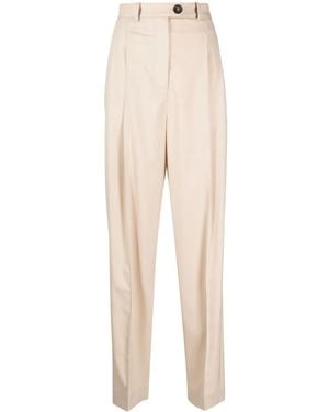 Peter Do Tapered-Hose Mit Faltendetail - Natur