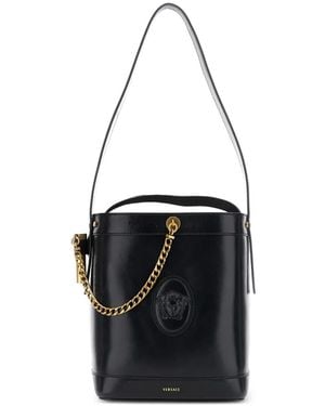 Versace Medusa '95 Chain-Link Shoulder Bag - Black