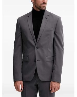 Lindbergh Button Slim Suit - Grey