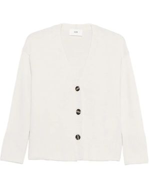 SOLOTRE Vest Met V-Hals - Wit