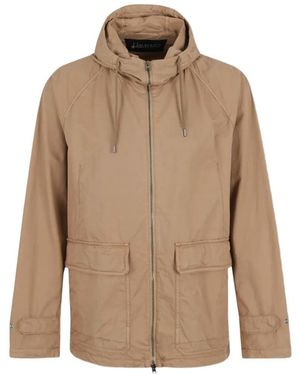 Herno Hooded Pocket Jacket - Natural