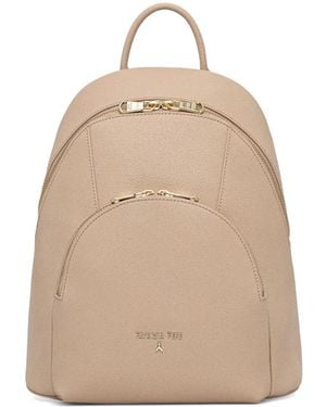 Patrizia Pepe Logo-Lettering Backpack - Natural