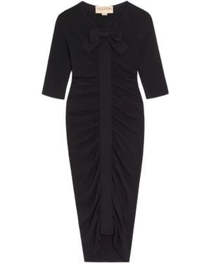 Valentino Garavani Knitted Midi Dress - Black