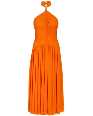 Ronny Kobo Wrenley Midi Dress - Orange