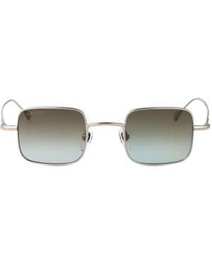 Gucci Occhiali Da Sole Squadrati - Metallizzato