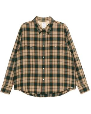 Visvim Meridian Check Flannel Shirt - Green