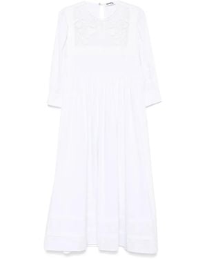 Vivetta Embroidered Midi Dress - White