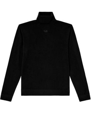 DIESEL K-Varta Pullover mit Stehkragen - Schwarz
