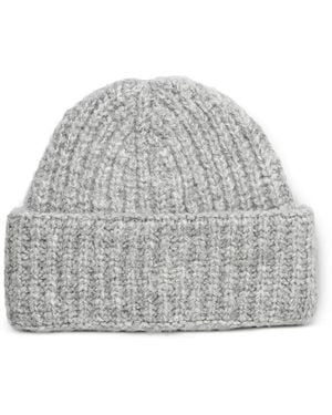 Liu Jo Gerippte Beanie - Grau