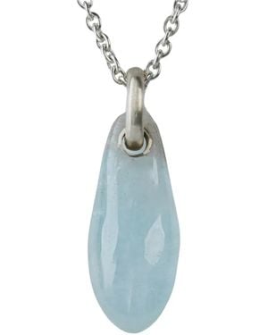 Parts Of 4 Aquamarine Teardrop Necklace - Blue