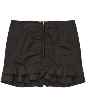 Isabel Marant Breenea Mini Skirt With Zip - Black