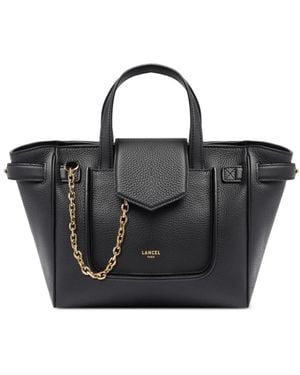 Lancel Small Thea Grained Leather Tote Bag - Black