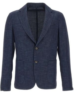 Pal Zileri Single-Breasted Blazer - Blue