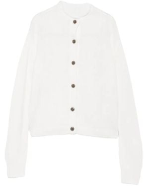 Lisa Yang Cardigan Zirelle À Boutons - Blanc