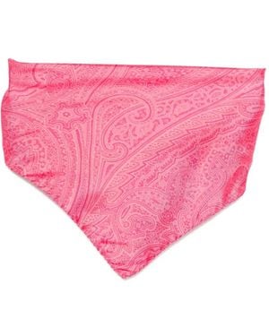 Etro Paisley-Print Hair Accessory - Pink