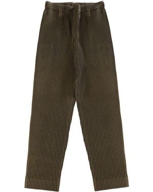 Homme Plissé Issey Miyake Wool Like Light Trousers - Green