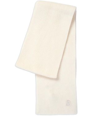 Parajumpers Ribbed Knit Scarf - White