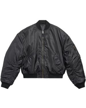 Balenciaga Standard Bomber Jackets - Black