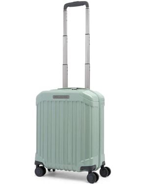 Piquadro Ribbed Underseater Cabin Suitcase - Green