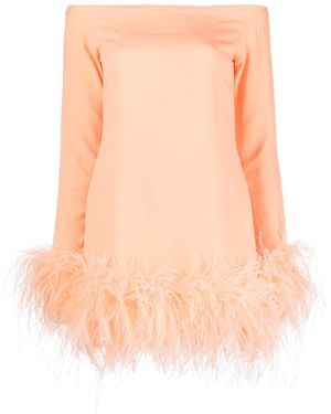 ‎Taller Marmo Kika Feather-Trimmed Minidress - Pink