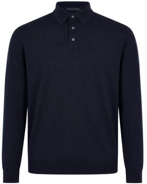 Kiton Long-Sleeve Polo Shirt - Blue