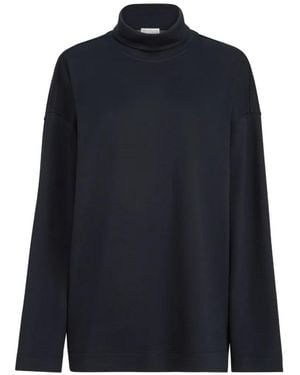 Brunello Cucinelli Pull À Col Roulé Interlock En Coton Et Soie - Bleu