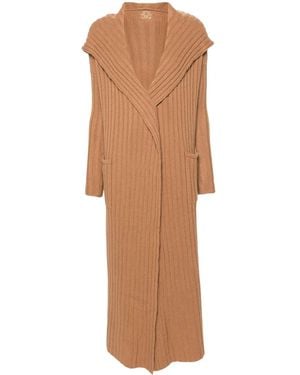 Teddy Cashmere Amalfi Cashmere Midi Cardi-Coat - Brown