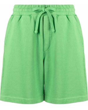 Nanushka Organic Cotton Drawstring Shorts - Green