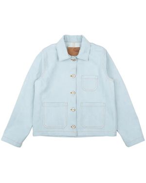 Naked & Famous Gracie Patch-Pocket Denim Jacket - Blue