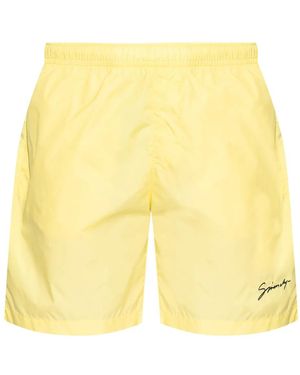 Givenchy Logo-Embroidered Swim Shorts - Yellow