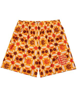 Eric Emanuel Geometric-Pattern Shorts - Orange