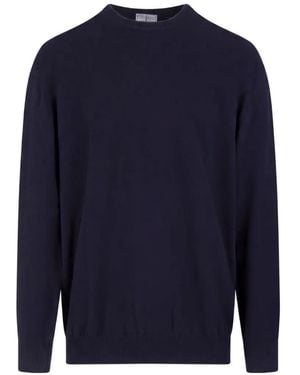 Fedeli Crew-Neck Sweater - Blue