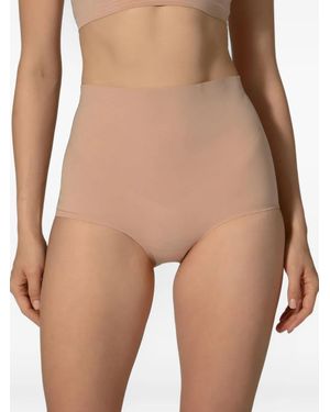 Wolford Contour High-Waist Briefs - Natural