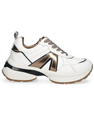 Alexander Smith Victoria Metallic-Trim Trainers - White