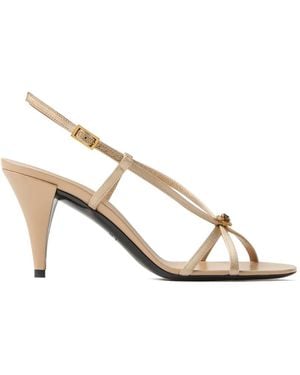 Versace Sandalias Valentina Con Tacón De 80 Mm - Neutro