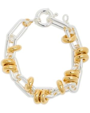 Timeless Pearly Rings Chain Bracelet - Metallic